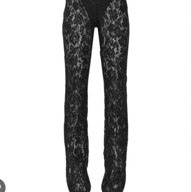 PLT Spitzen-Jumpsuit schwarz