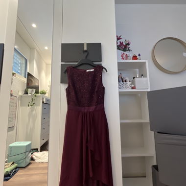 Burgundy Evening Dress