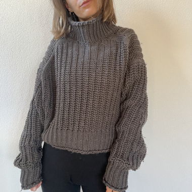 Pullover grau gestrickt H&m gr xs