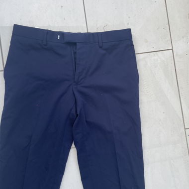 Pantaloni eleganti blu slim fit