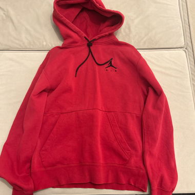 Felpa con cappuccio Jordan rossa