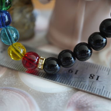 Kugel Armband  Gemischt chakra 