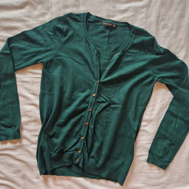 Cardigan vert boutonné