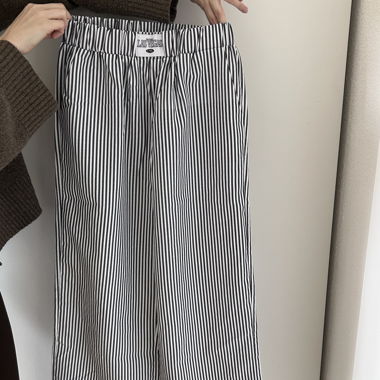 Striped Fabric Pants