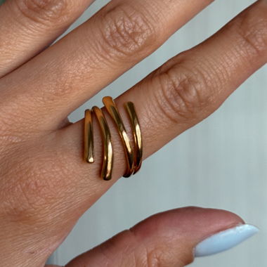 Gold Verstellbarer Ring