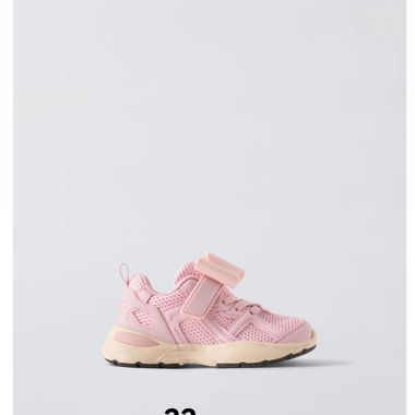Sneakers rosa con fiocco n. 22