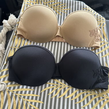 2er Set schulterfreie  Push- up Cups