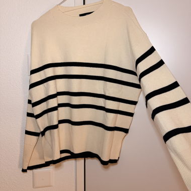 Pull en maille à rayures