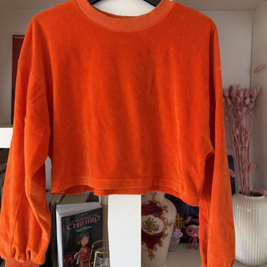 Sweat court orange Bershka