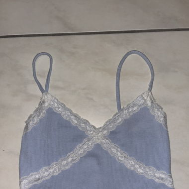 Baby blaues crop top
