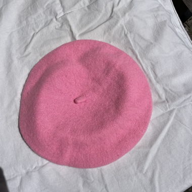 bright pink beret