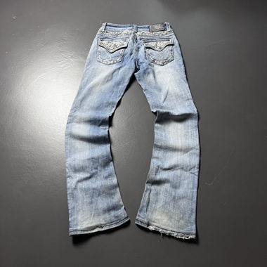 Verzierte Bootcut Jeans Gr. 26