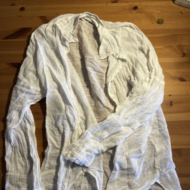 Chemise en lin blanche