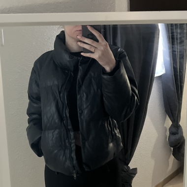 Chicorée faux leather jacket – Black, size XS