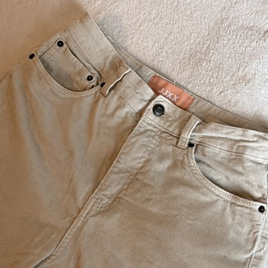 Beige corduroy pants