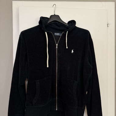 Felpa con cappuccio con zip Polo Ralph Lauren nera