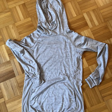 Felpa con cappuccio sport grigia WORK OUT