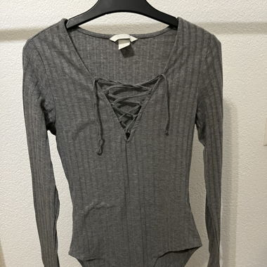 Body manche longue gris