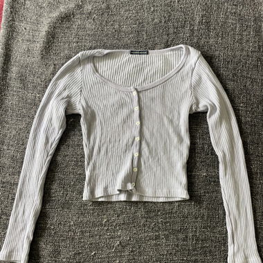 maglia a maniche lunghe viola