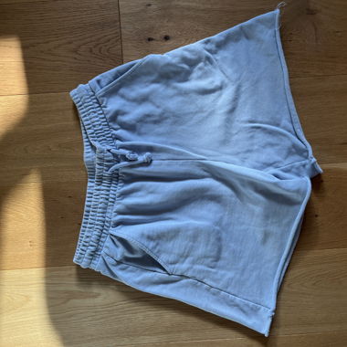 light blue comfy shorts
