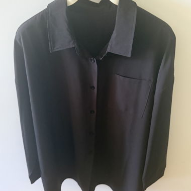 Flowing black shirt