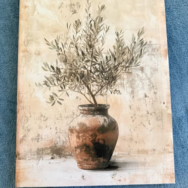 Quadro decorativo con vaso