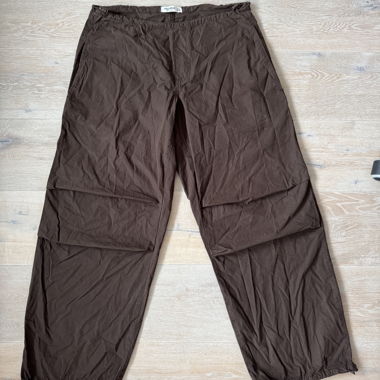 Brown fabric trousers