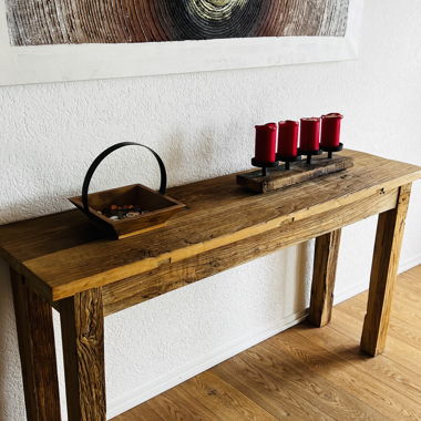 Table en bois rustique