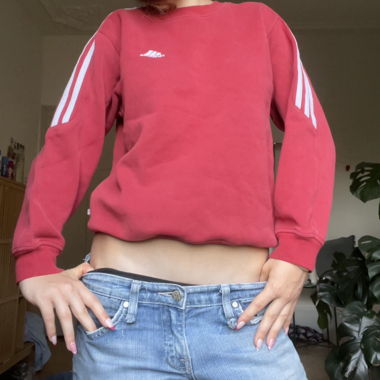 Felpa Adidas rossa