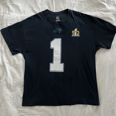 Cam Newton Panthers NFL Tee - super bowl 50
