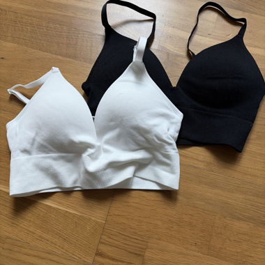White & Black Sports Bra