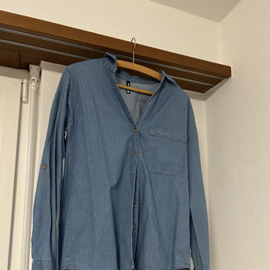 Shirt with Denim Look