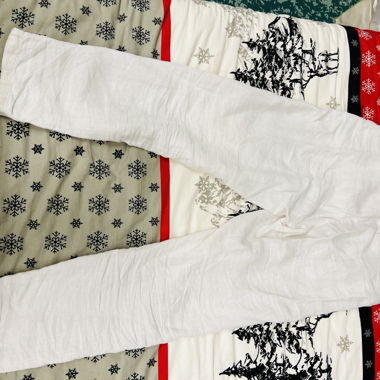 Pantaloni in lino bianchi