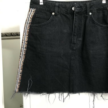 ausgefranster Jeansrock