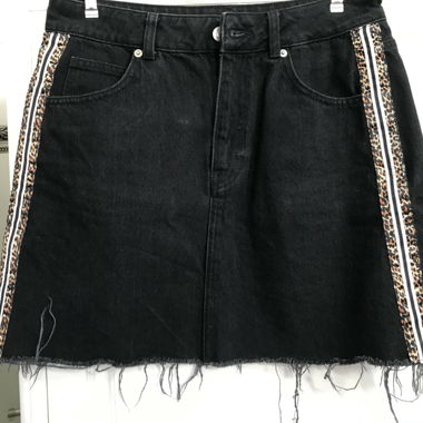 ausgefranster Jeansrock