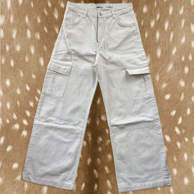 Pantaloni cargo beige