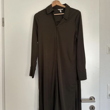 Dark green/brown shirt dress