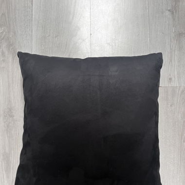 4 Coussins noir doux 