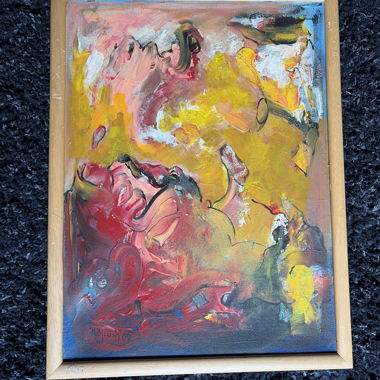 Framed Abstract Painting