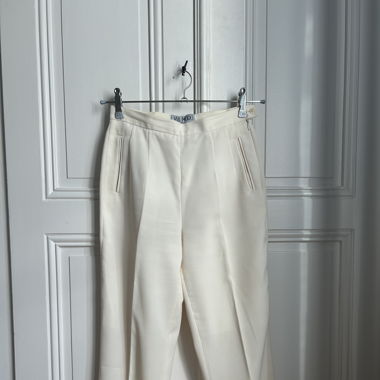 Vintage VIA MORO Paris Cream Trousers  