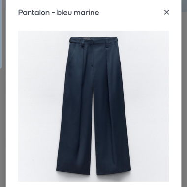 Pantelon bleu bleu 