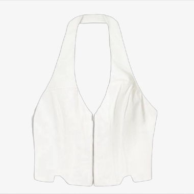 Top Halter Bianco