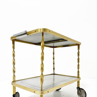 Vintage Servierwagen mit Rollen, 20. Jahrhundert
