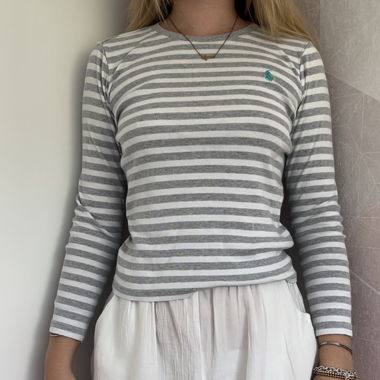 Top Ralph Lauren grey striped