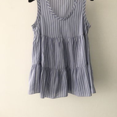Blusa Senza Maniche Blu Brunello Cucinelli 