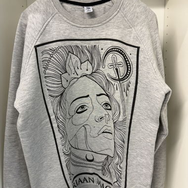 Sweatshirt gris TFB motif tatouage, taille L