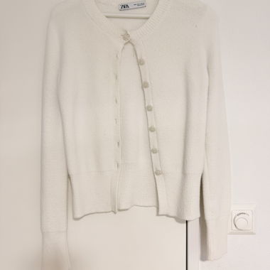 Cardigan bianco ZARA