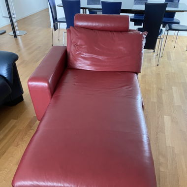 Stressless Longseat - Leder cherry rot