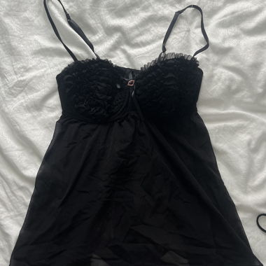 La Senza schwarzes Negligee