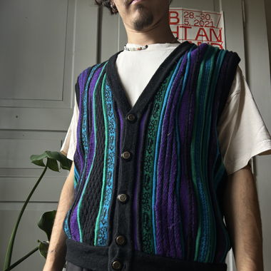Merinowolle Gilet mit Knöpfen, Made in Australia